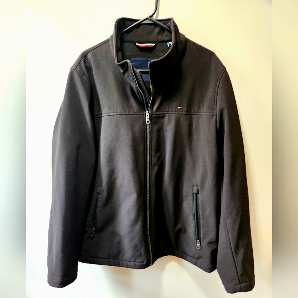 Tommy Hilfiger Men's Active Soft Shell Jacket, Size L, Black